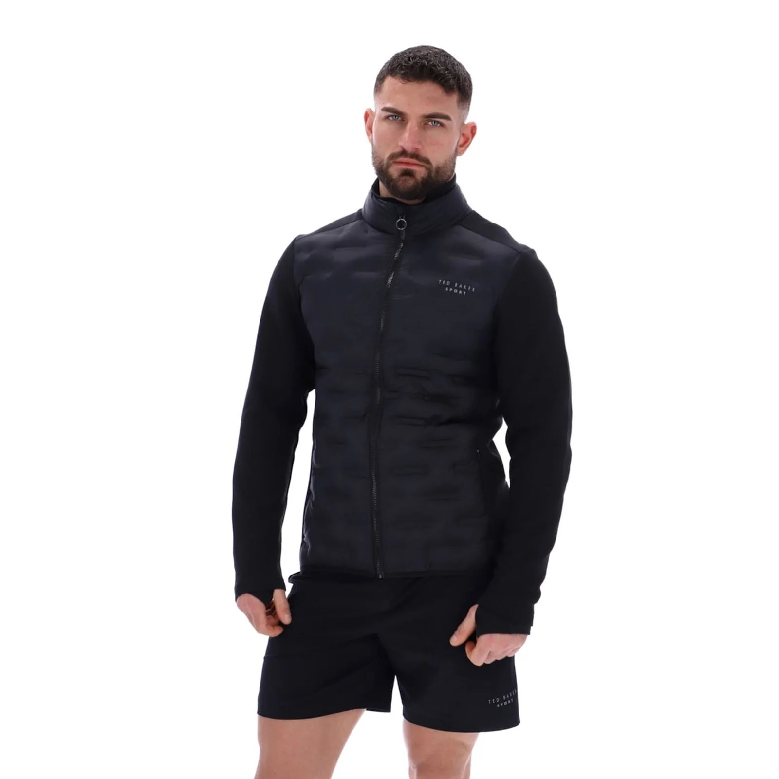 Ted Baker Sport Mens CONNOR Training Quilted Insulated Jacket Black