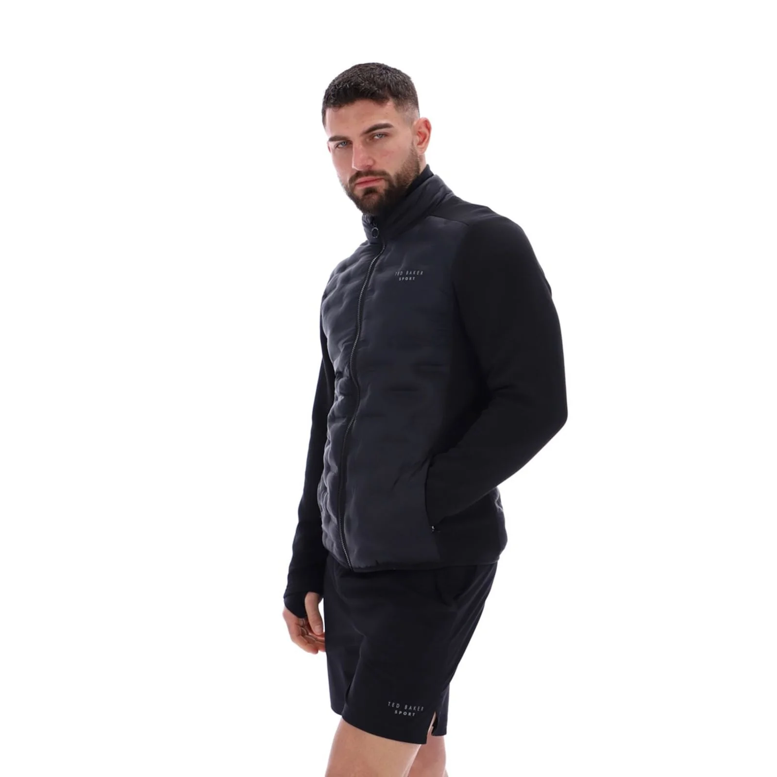 Ted Baker Sport Mens CONNOR Training Quilted Insulated Jacket Black - Image 4