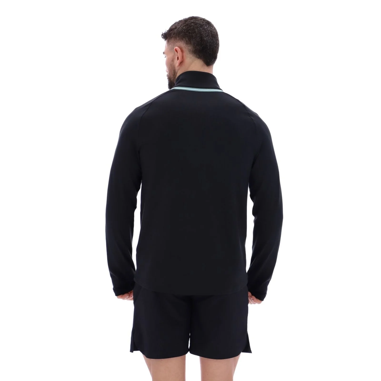 Ted Baker Sport Mens RORY Soft StretchTraining 1/4 Zip Black - Image 2