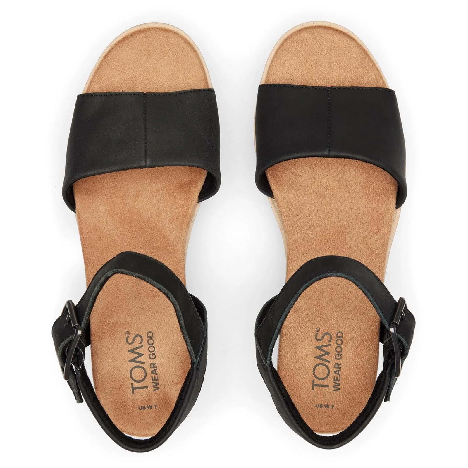 TOMS Womens Diana Wedge Black - Image 3