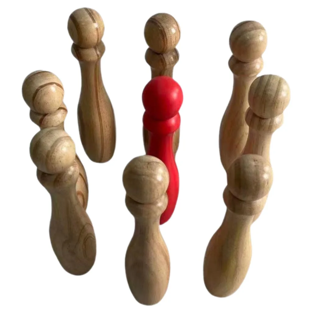Toyfinity Wooden Bowling Game Set - Image 3