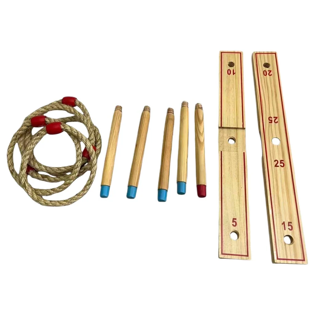 Toyfinity Wooden Ring Toss Game Set - Image 4