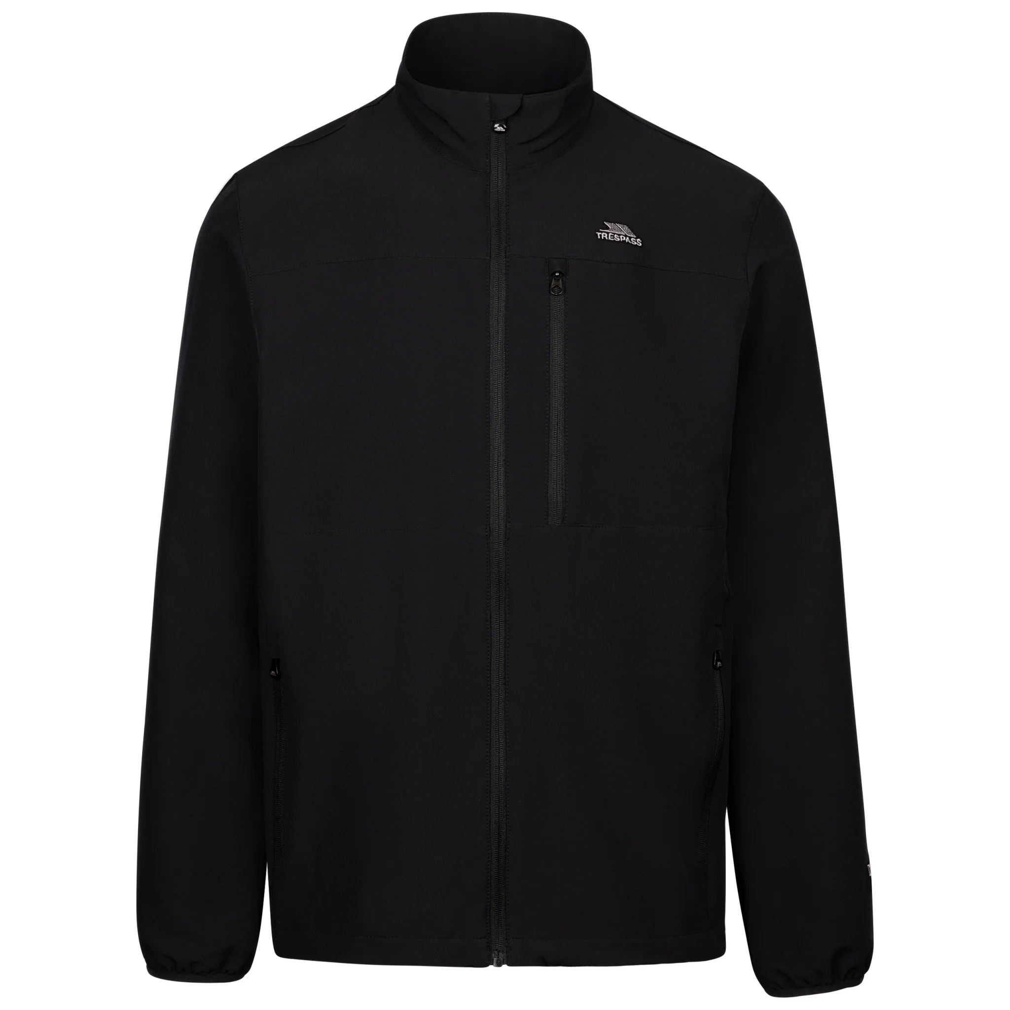 Trespass Mens Filmford Packaway Waterproof Jacket Black - Image 2