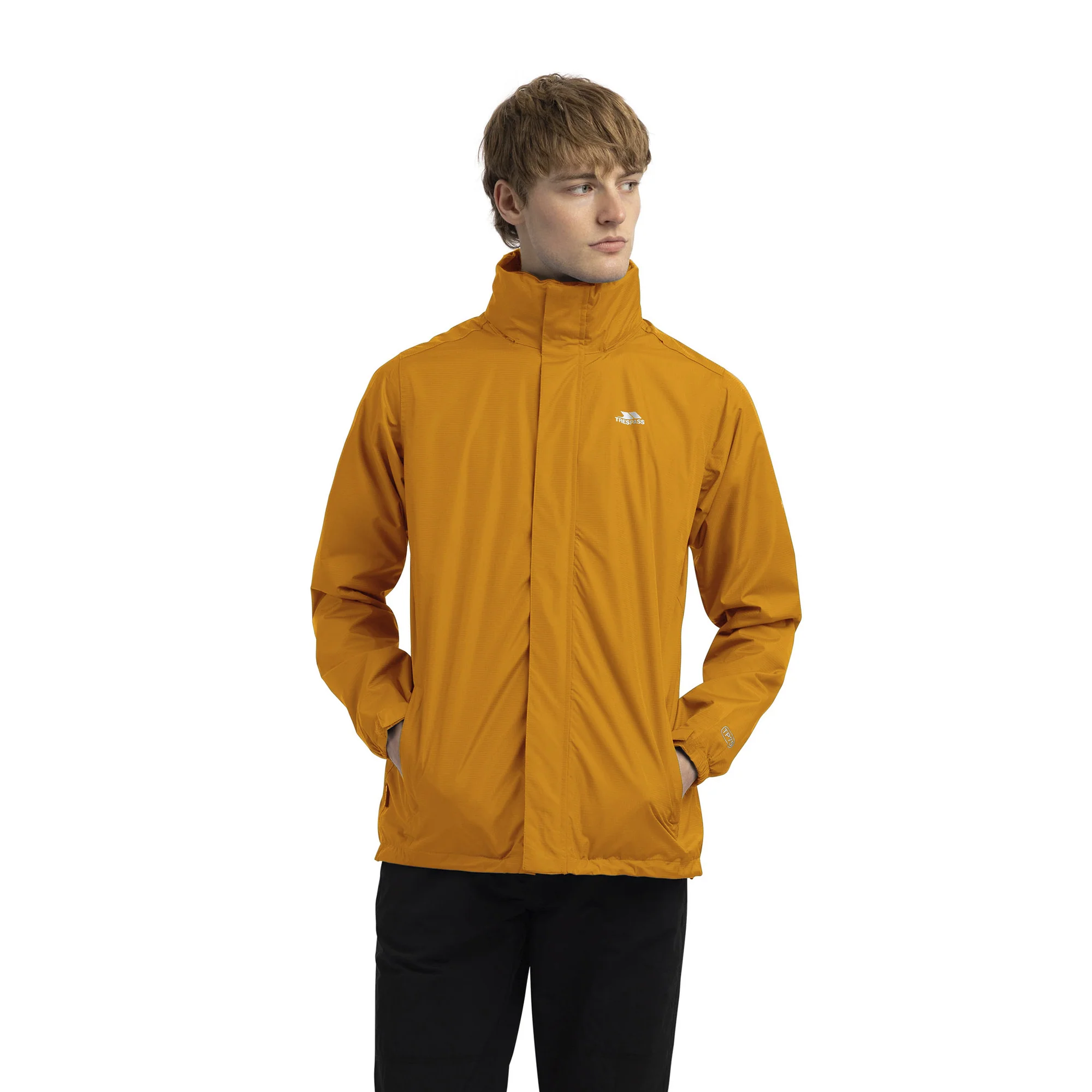 Trespass Mens Fraser II Waterproof Jacket Ginger