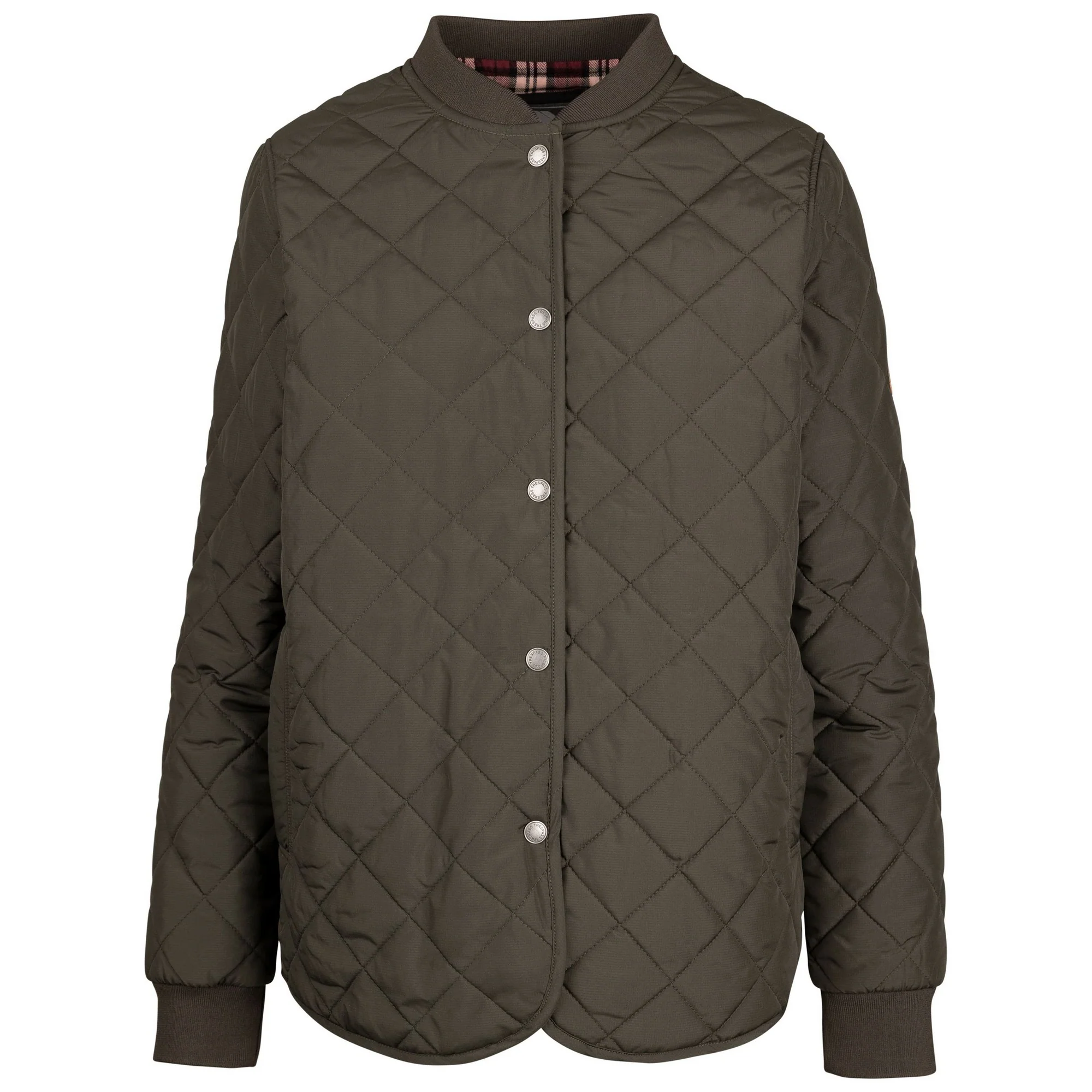 Trespass Womens Oversee Padded Jacket Dark Khaki - Image 3