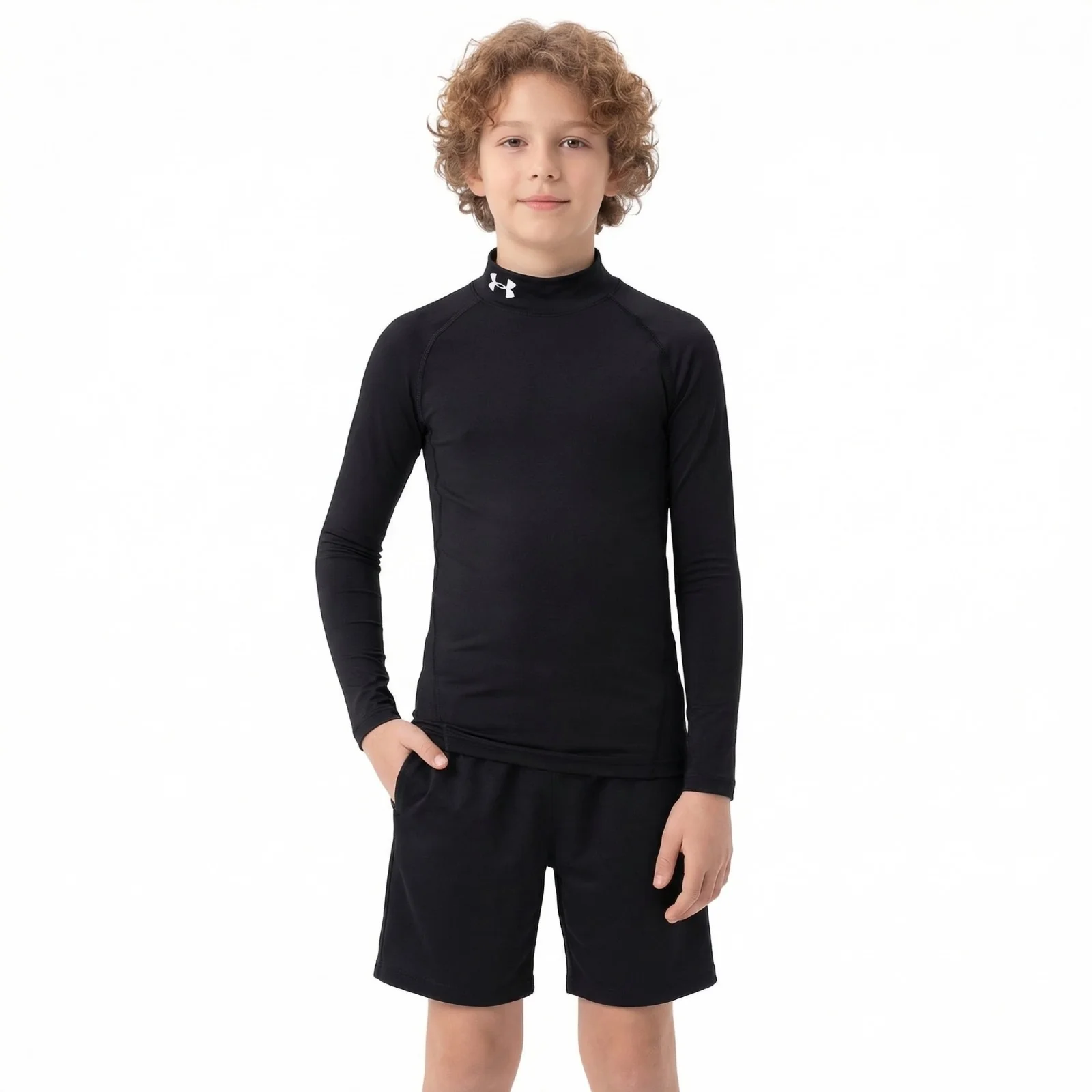 Under Armour HeatGear® Mock Kids Long Sleeve Top