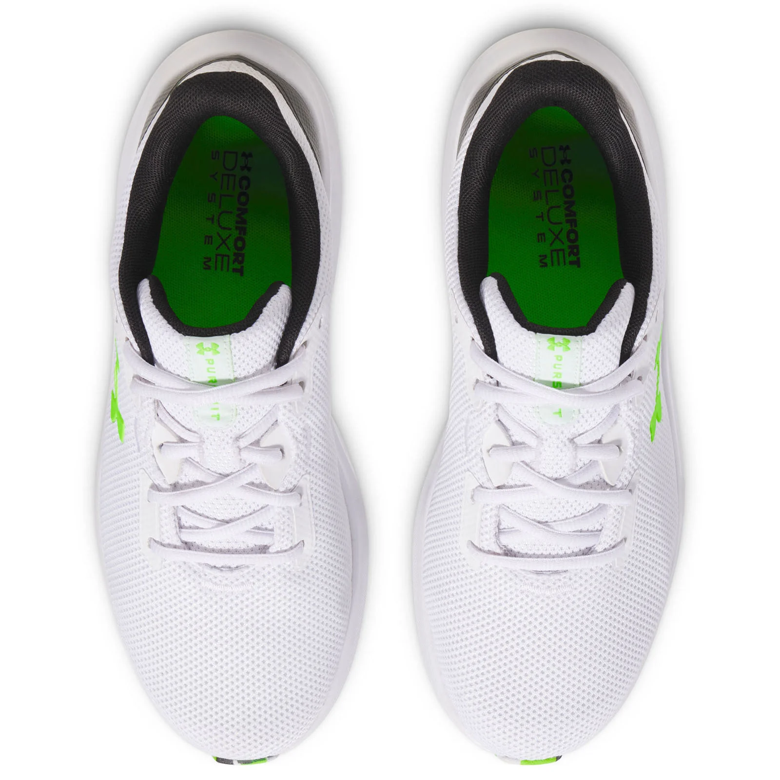 UA Charged Pursuit Mens White/Blk - Image 3