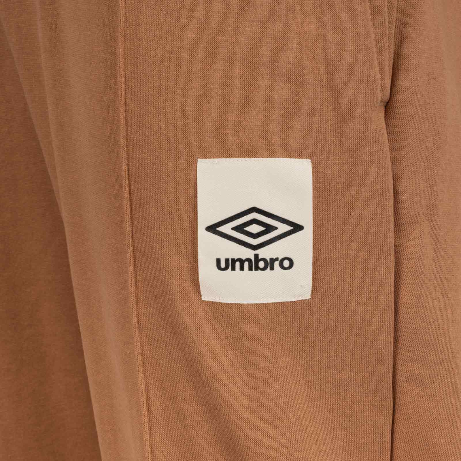 Umbro Relaxed Mens Football Fleece Jogger Pants - Brown - Image 3