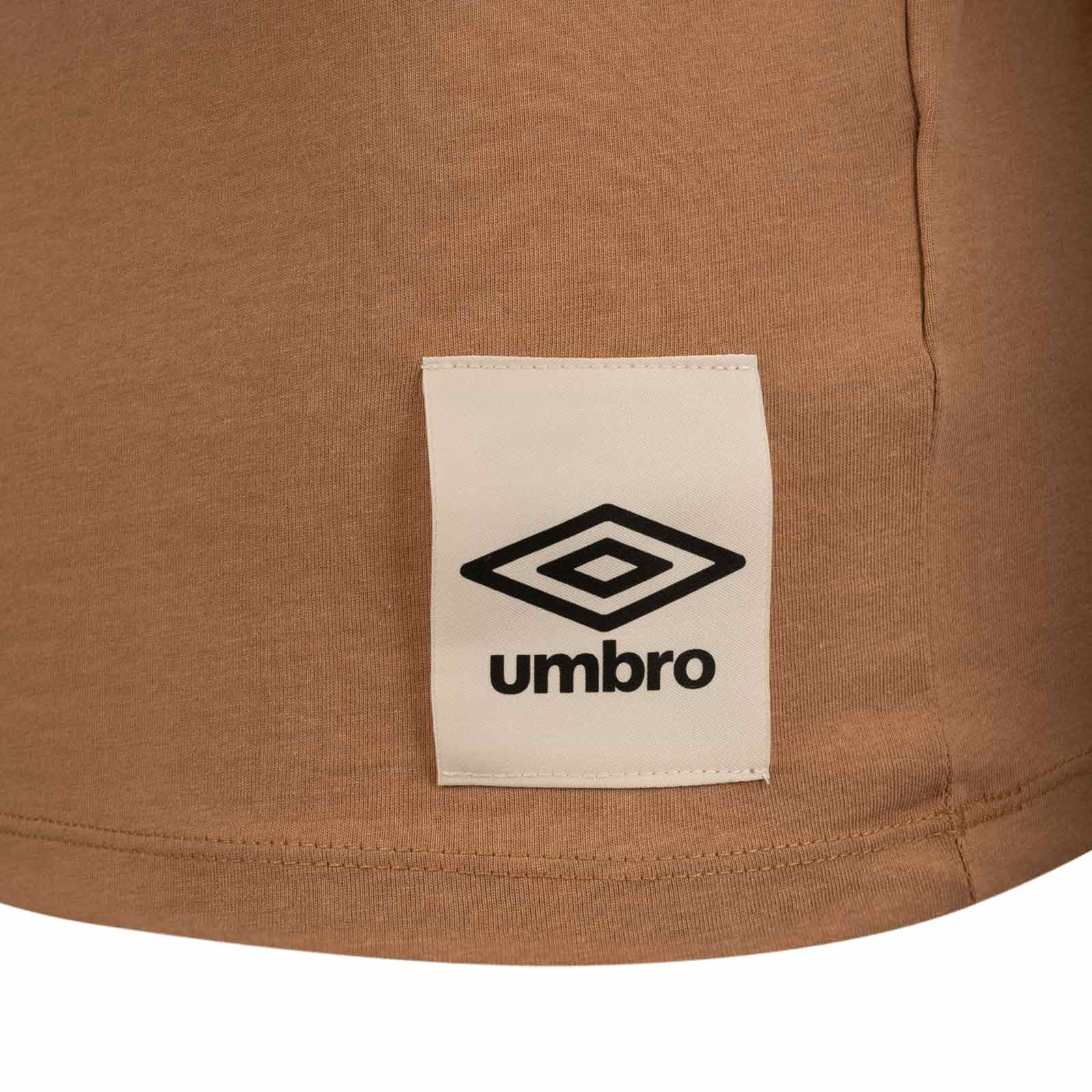 Umbro Relaxed Mens Short Sleeve Training T-Shirt - Brown - Image 4