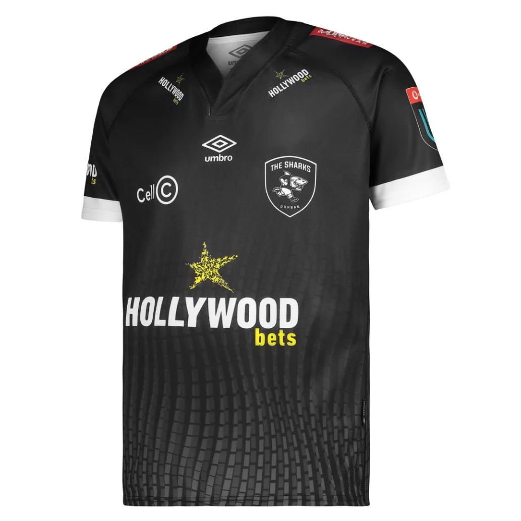Umbro Sharks Rugby 2024 Adults Short Sleeve Home Jersey - Image 4