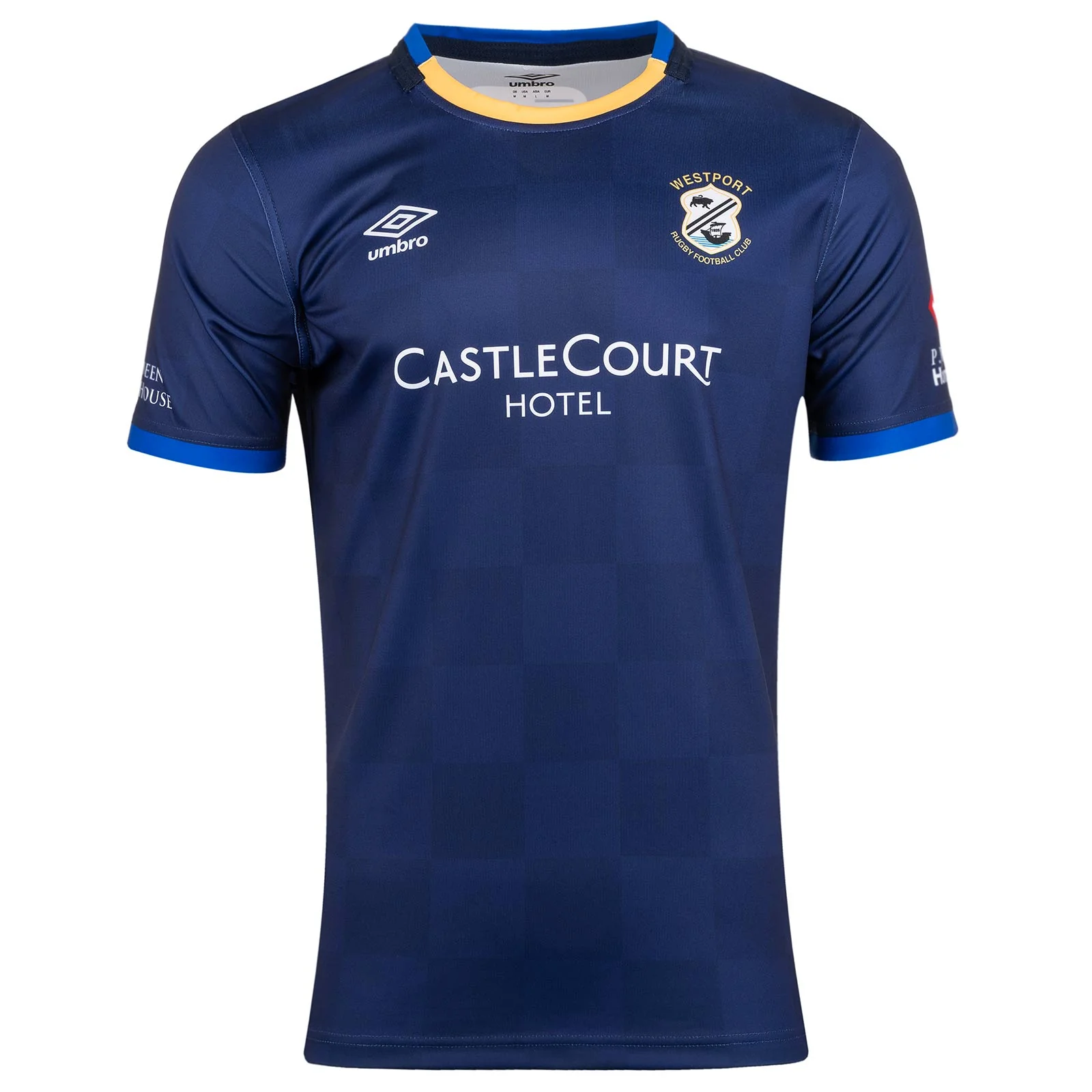 Umbro Westport Rugby Club Kids Short Sleeve Warm-Up Jersey - Image 3
