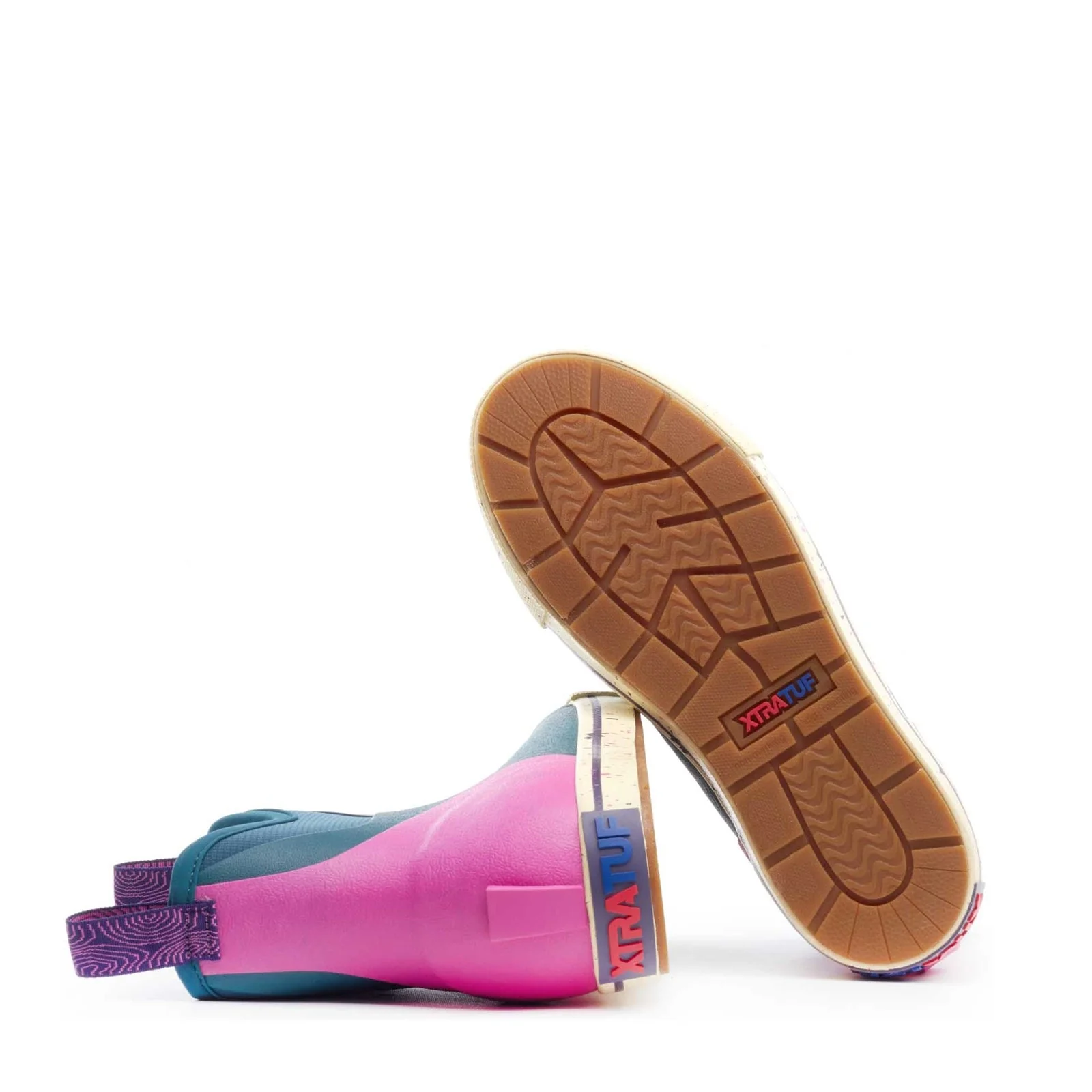 Xtratuf Womens Ankle Deck Camp Boot Teal - Image 3