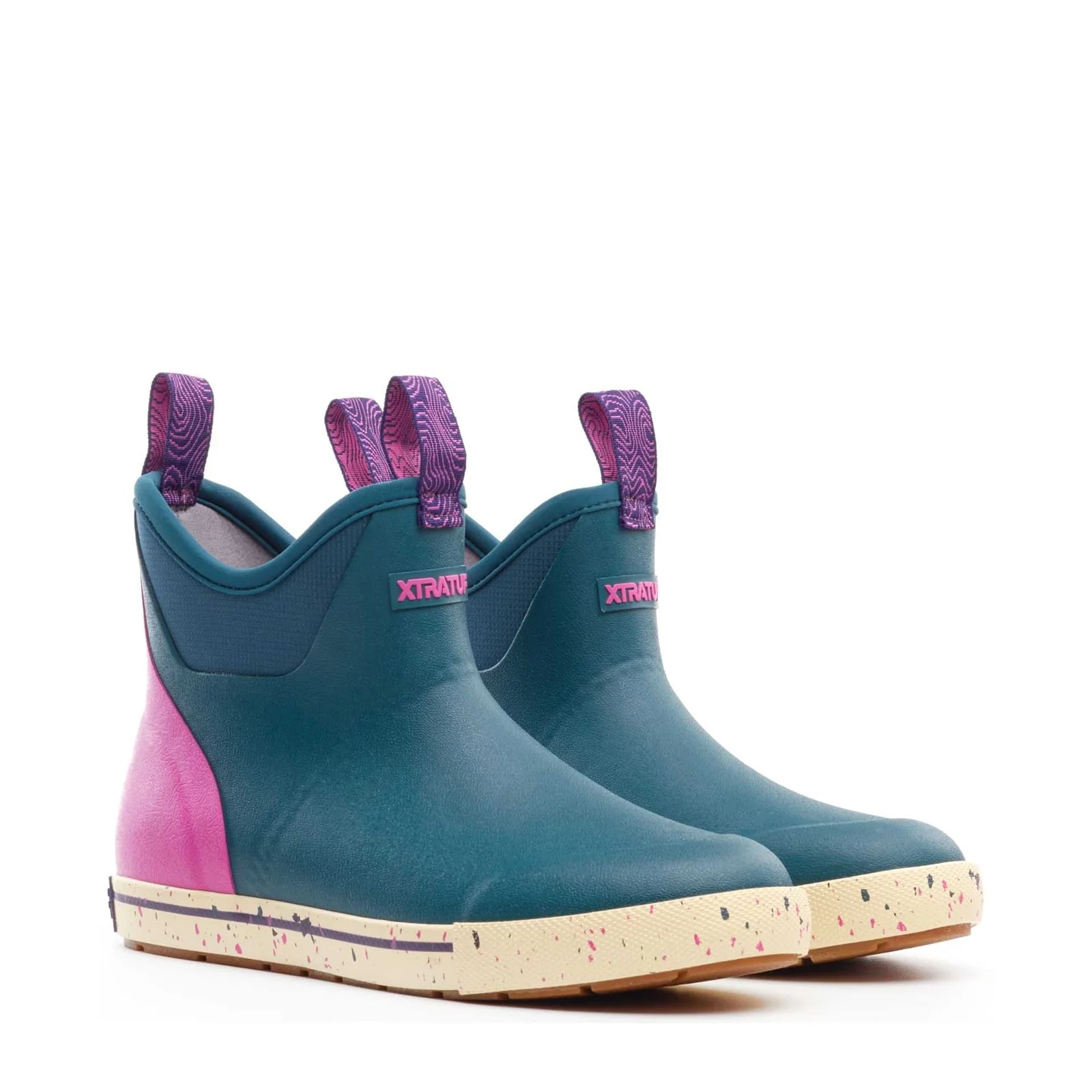 Xtratuf Womens Ankle Deck Camp Boot Teal - Image 5